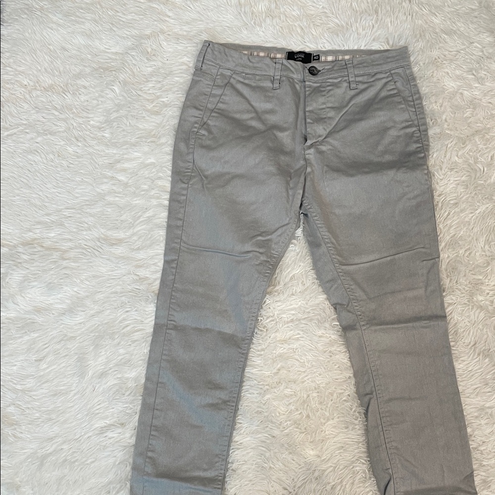 Women's Classic Gray Straight Leg Pants